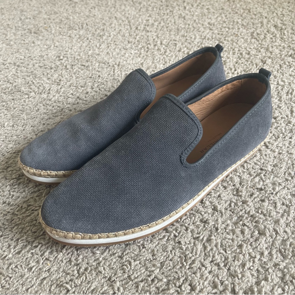 Peter Millar Collection Coastal Perforated Suede Espadrilles